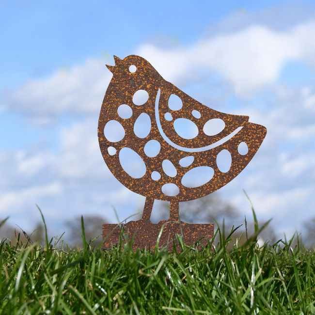 Patterned Chick Garden Spike Silhouette in Situ Patterned Chick Garden Spike Silhouette in Situ