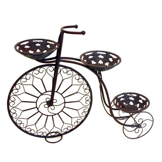 Rustic Penny Farthing Garden Planter