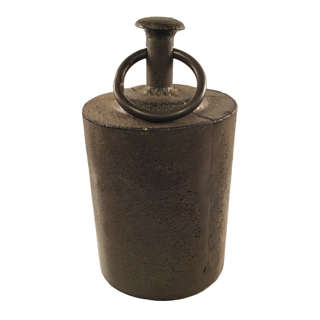 Round Weight Design Door Stop in a Rustic Finish Round Weight Design Door Stop in a Rustic Finish