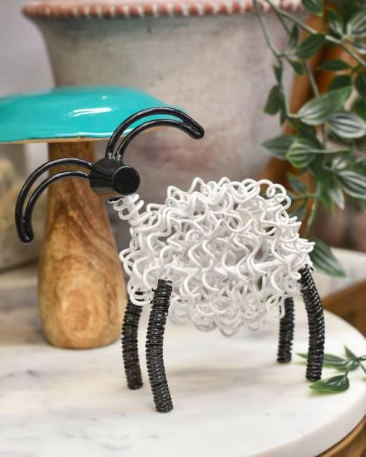 Rosie the recycled metal ram art sculpture Rosie the recycled metal ram art sculpture