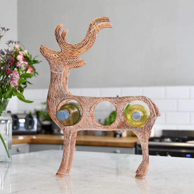 Copper "Stag" Wine Rack in Situ Copper "Stag" Wine Rack in Situ