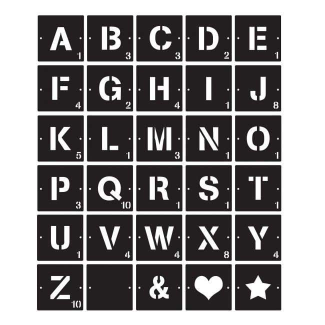 Individual Scrabble Letters & Symbols- Black Individual Scrabble Letters & Symbols- Black