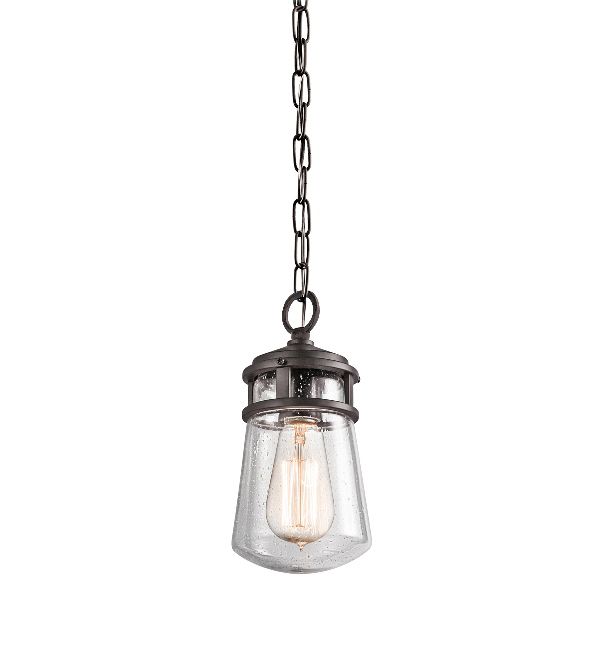 "Elmwood" Vintage Bronze Seeded Glass Chain Hanging Light "Elmwood" Vintage Bronze Seeded Glass Chain Hanging Light