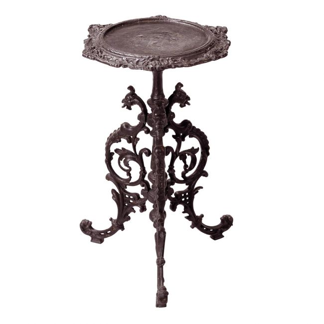 "The Serpent" Rustic Gothic Cast Iron Side Table "The Serpent" Rustic Gothic Cast Iron Side Table