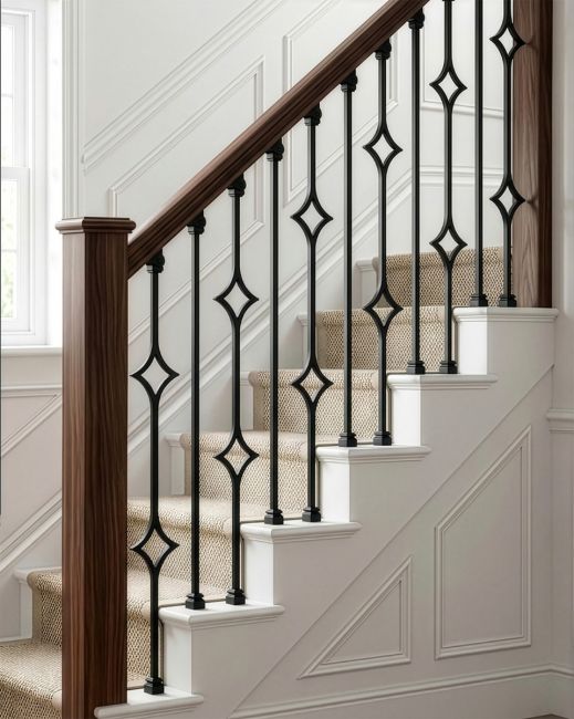 Double Diamond Spindles With Rake Brackets 