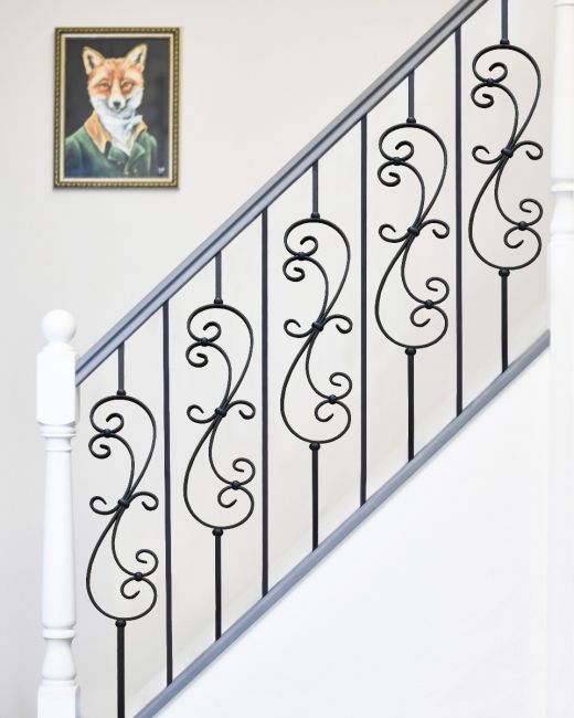 "Langford" and "Enfield" Stair Spindles In Situ 