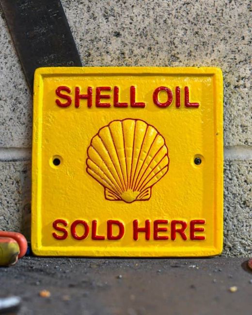 Shell Oil Vintage Style Cast Iron Sign Shell Oil Vintage Style Cast Iron Sign