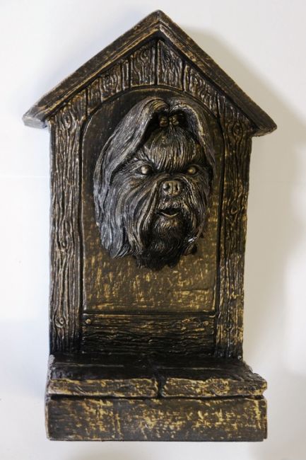 Door Stop Shitzu in a Warm Bronze Finish Door Stop Shitzu in a Warm Bronze Finish