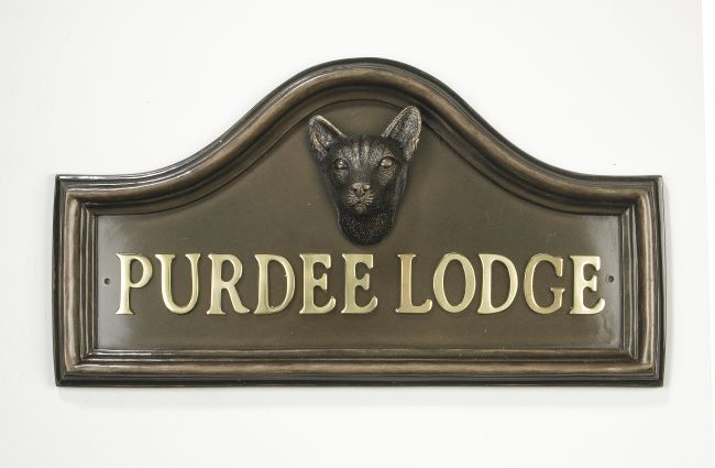 Areya Siamese Cat House Name Plaque
