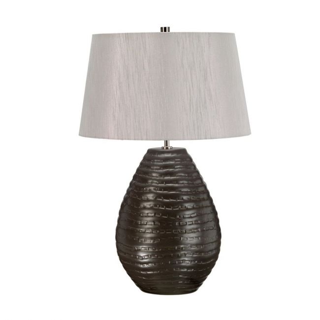 Black and Silver Textured Table Lamp Black and Silver Textured Table Lamp