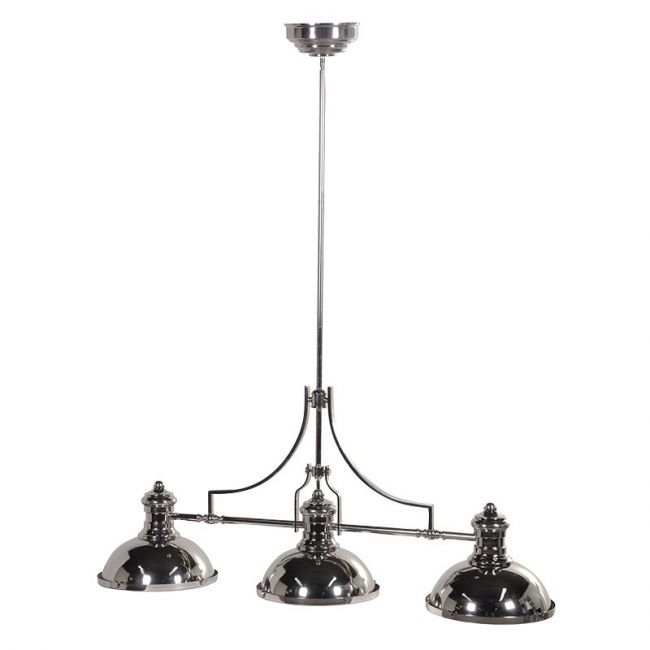 Silver "Pool Table" Hanging Light Silver "Pool Table" Hanging Light