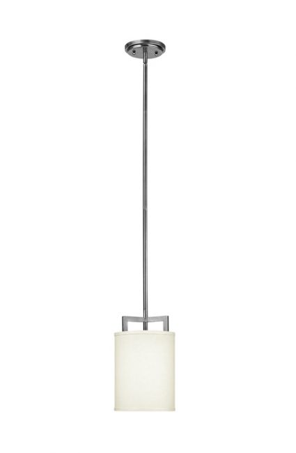"Hollinbrook Park" Simplistic Contemporary Ceiling Light With Cream Drum Shade "Hollinbrook Park" Simplistic Contemporary Ceiling Light With Cream Drum Shade