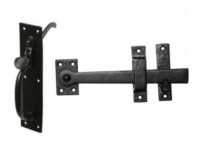 Simplistic Iron Door Latch Set Simplistic Iron Door Latch Set