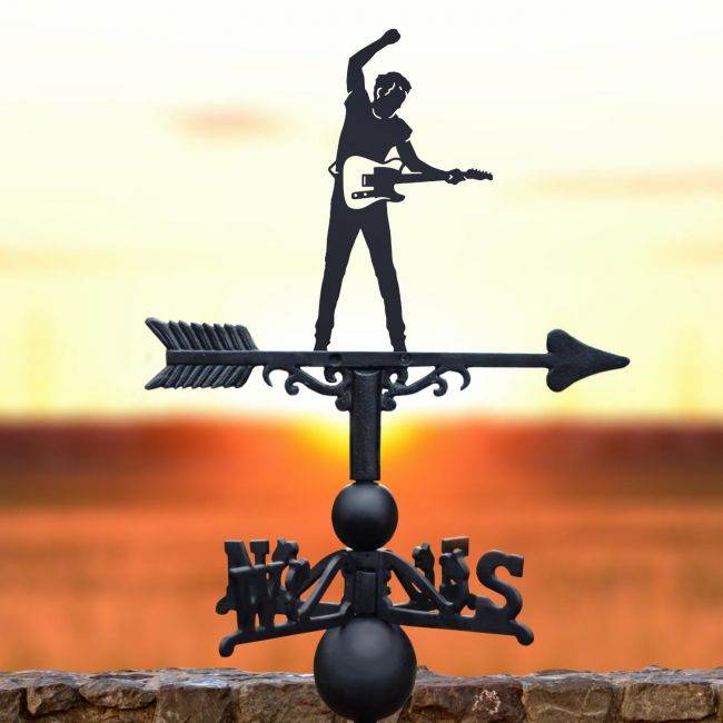 Singer With Guitar Weathervane