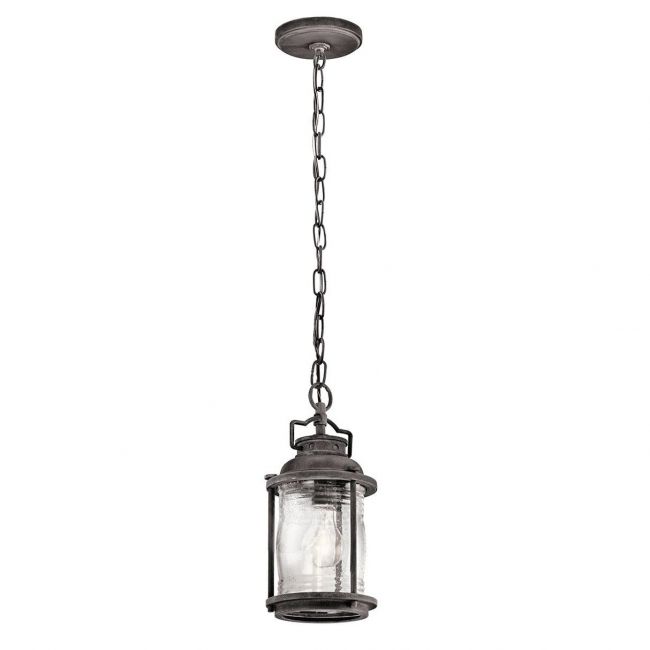 Single Aquatic Lantern Style Hanging Light Finished in a Rustic Finish Single Aquatic Lantern Style Hanging Light Finished in a Rustic Finish