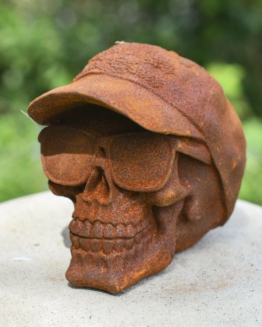 Cast Iron Skull in Shades Ornament Cast Iron Skull in Shades Ornament