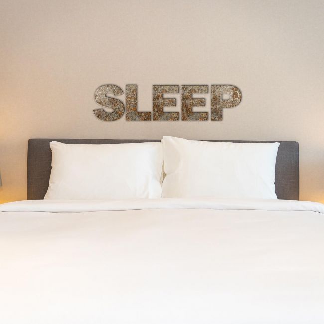 "SLEEP" Rustic Metal Letters "SLEEP" Rustic Metal Letters
