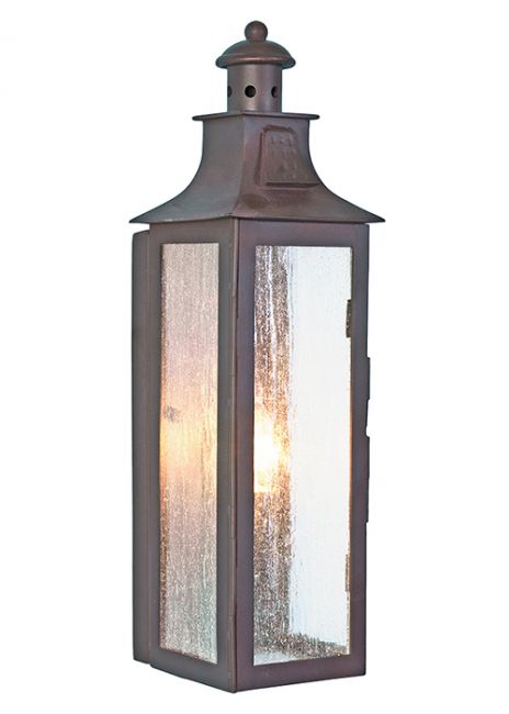 “Highfield” Slim Rectangular Wrought Iron Wall Lantern “Highfield” Slim Rectangular Wrought Iron Wall Lantern