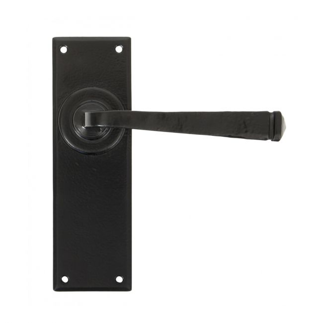 "Thornton" Smooth Black Iron Contemporary Door Handles "Thornton" Smooth Black Iron Contemporary Door Handles
