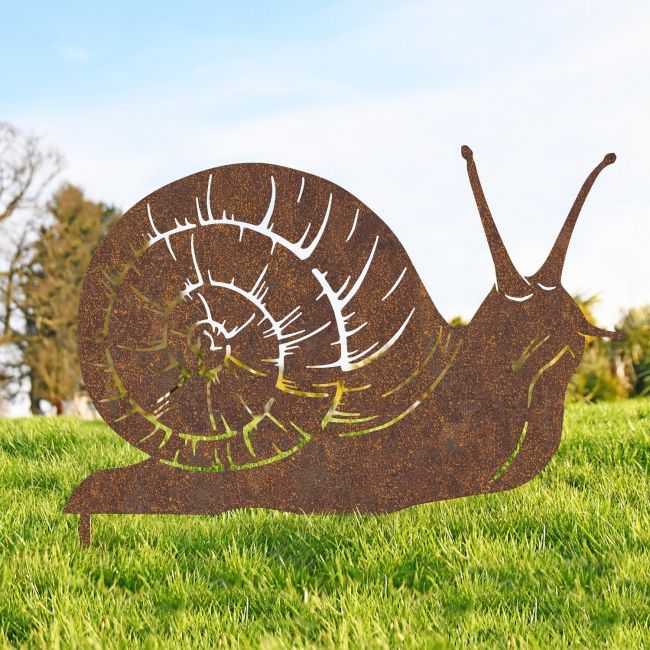 Rustic Snail Silhouette 