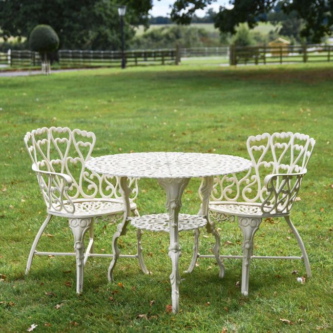 Solid Cream "Ascott" Two Seater Dining Set Solid Cream "Ascott" Two Seater Dining Set