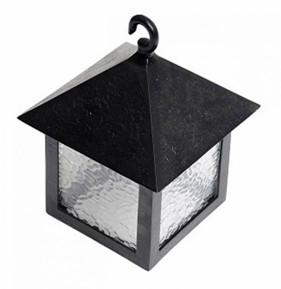 Square Iron Hanging Lantern With Bracket Square Iron Hanging Lantern With Bracket