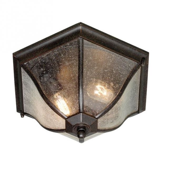 "St. Peters" Flush Dark Bronze Ceiling Light "St. Peters" Flush Dark Bronze Ceiling Light