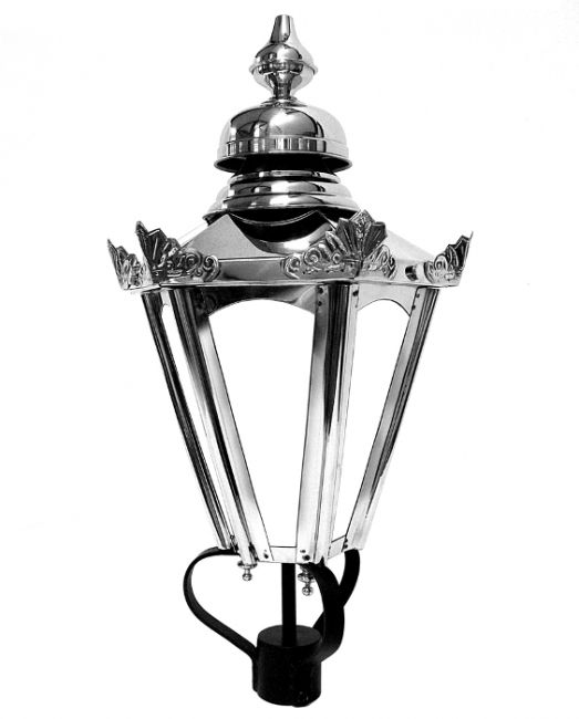 Polished Nickel Concordia Hexagonal Lantern