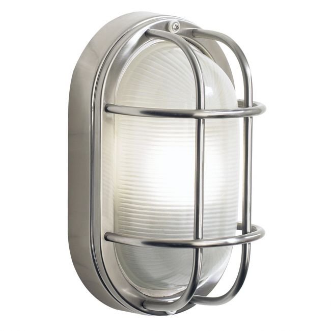Stainless Steel Oval Bulk Head Style Wall Light Stainless Steel Oval Bulk Head Style Wall Light