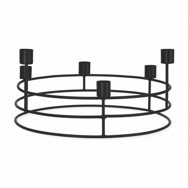 Circular Table Candle Holder Created From Steel Circular Table Candle Holder Created From Steel