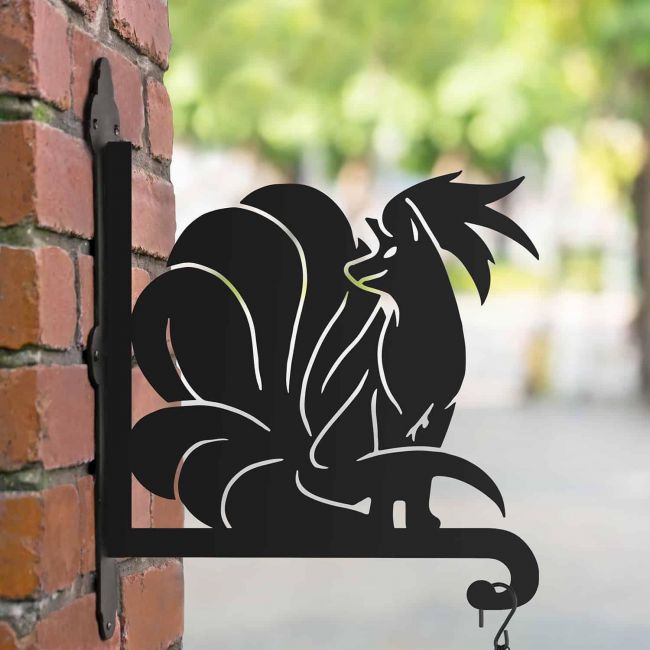 Steel Generation I Fox Character Hanging Basket Bracket Steel Generation I Fox Character Hanging Basket Bracket