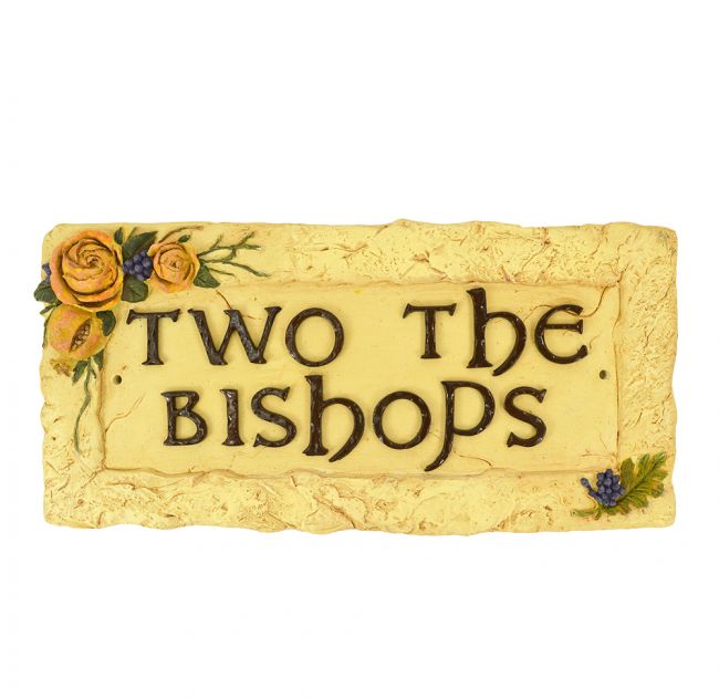 Stone Effect Rose House Name Sign Stone Effect Rose House Name Sign