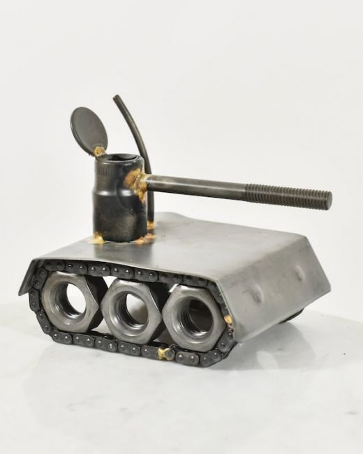 The Tank Recycled Metal Sculpture