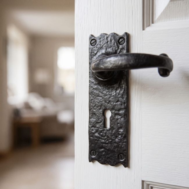 "Aldrington" Curved Iron Lever Handle