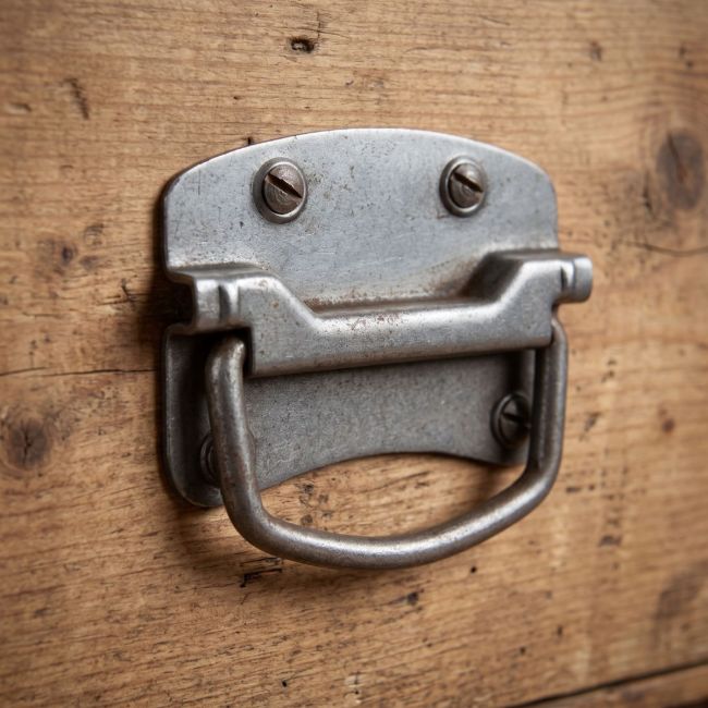 The Cotswold Heavy Duty Trunk Drop Handle Shown on a Timber Drawer - Digital Illustration