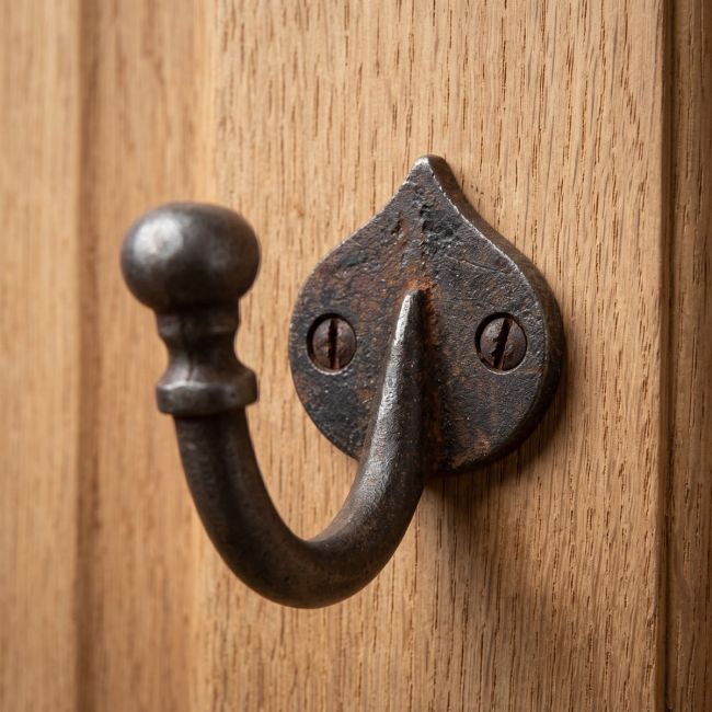 The Forge Antique Iron Single Peg Wall Hook