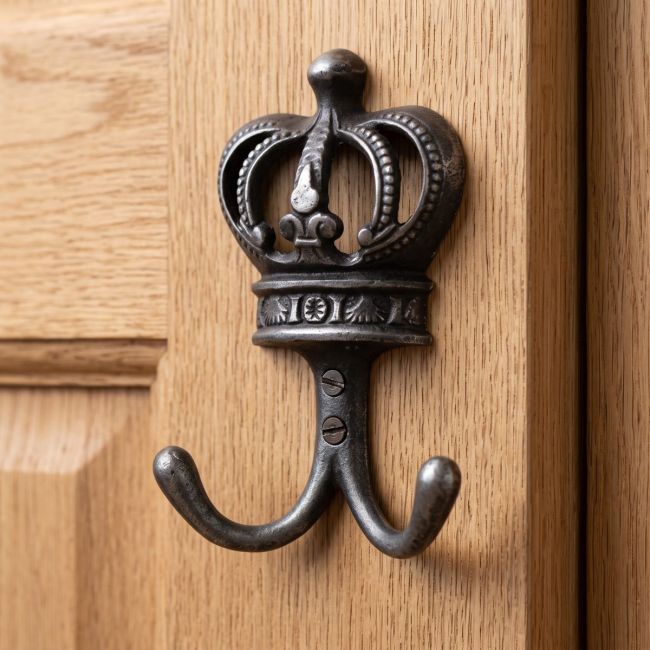 The Imperial Crown Cast Iron Double Coat Hook