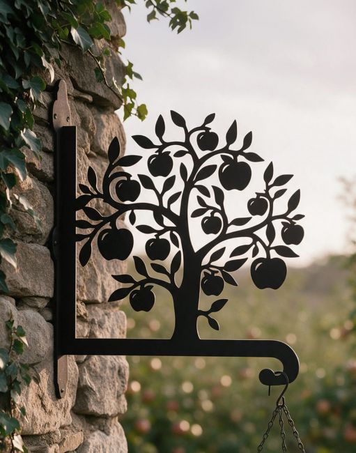 Steel Apple Tree Hanging Basket Bracket