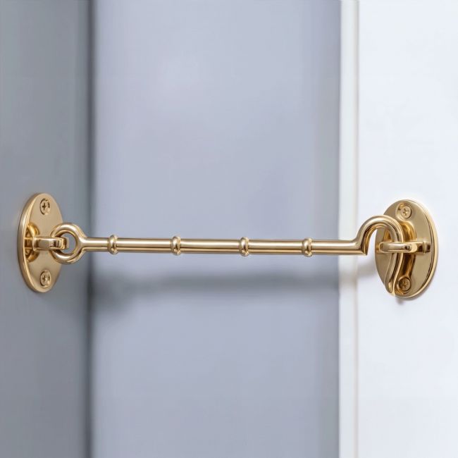 Cabin Hook Loose Ring Type Finished in Polished Brass