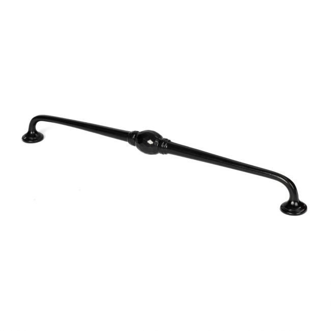 13.5" Hand-Hammered D Pull Handle - Black