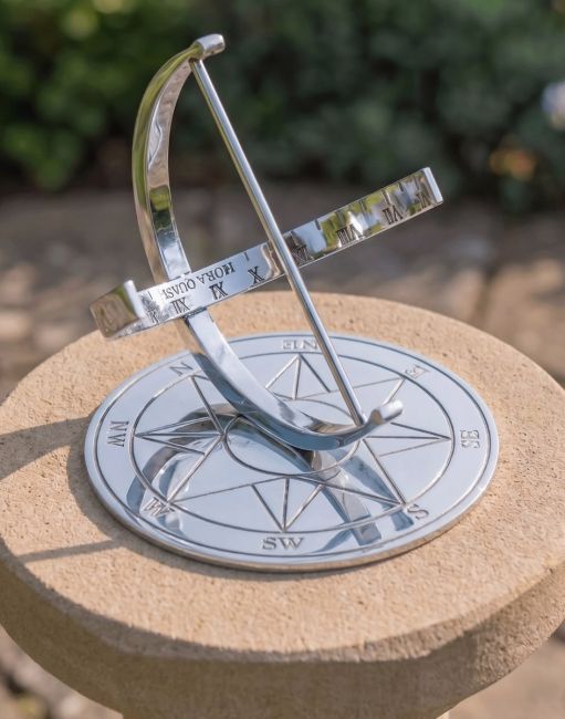 "Zenith" Bright Chrome Armillary in Situ