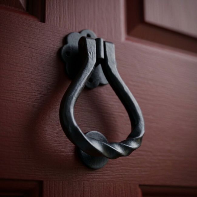 "Annora" Pear Shaped Door Knocker Finished in Beeswax "Annora" Pear Shaped Door Knocker Finished in Beeswax