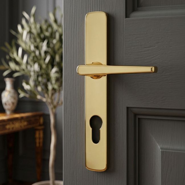 "Bowfield" UPVC Profile Doors Handle Euro Lock Contemporary