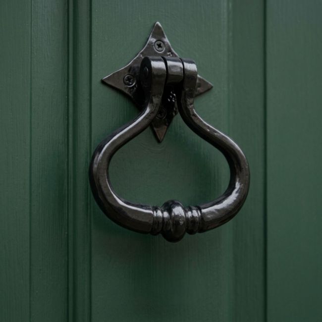 "Capulet" Shakespeare Door Knocker in Black "Capulet" Shakespeare Door Knocker in Black