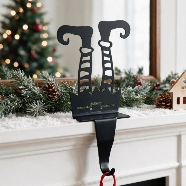 "Gingersnap" Stocking Holder in Black "Gingersnap" Stocking Holder in Black