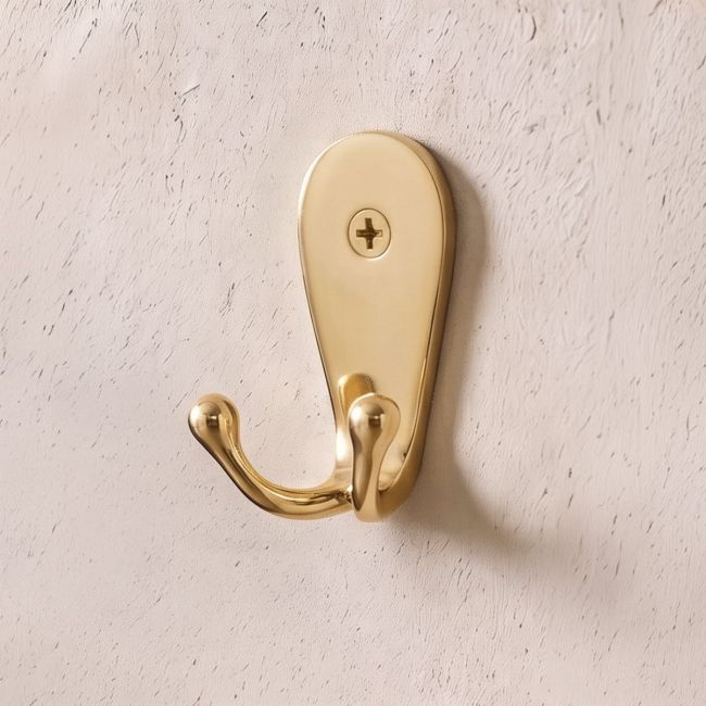 "Inglesburg" Double Hook in solid brass "Inglesburg" Double Hook in solid brass