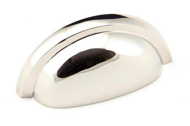 "Stratford" Traditional Cup Handle – Polished Nickel