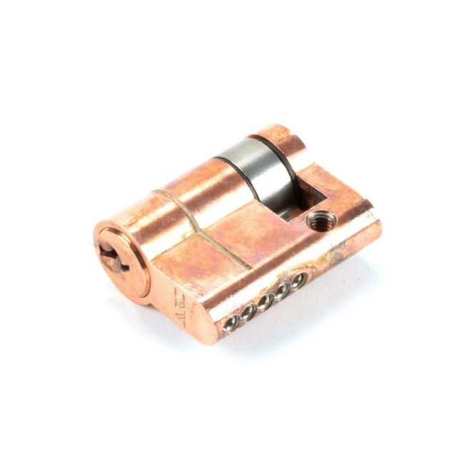 The 30/10 5-Pin Euro Cylinder Lock Keyed to Differ in Polished Bronze on a White Background The 30/10 5-Pin Euro Cylinder Lock Keyed to Differ in Polished Bronze on a White Background