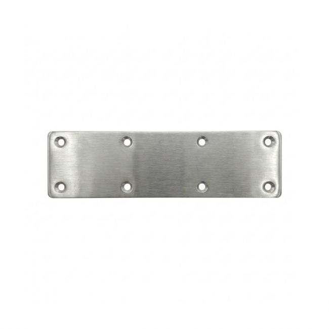 The 350mm Stainless Steel Railway Sleeper Straight Joining Plate on a White Background 