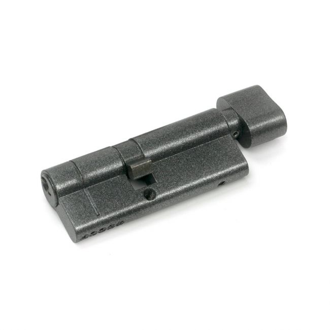 5-Pin Euro Cylinder Thumbturn Lock Keyed to Differ - 35/45T - Pewter